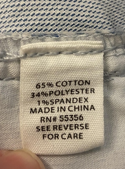 Artisan NY Blue Cropped Pants Five Pocket Belt Loops Pinstripe Womens Size 10 - Picture 8 of 8